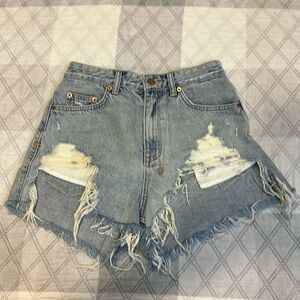 Ksubi Jean shorts distressed size 27” womens